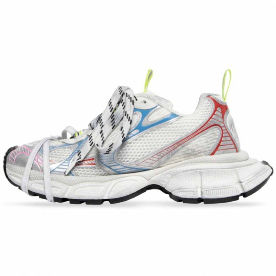  3XL Sneaker Worn-Out - White Blue Red