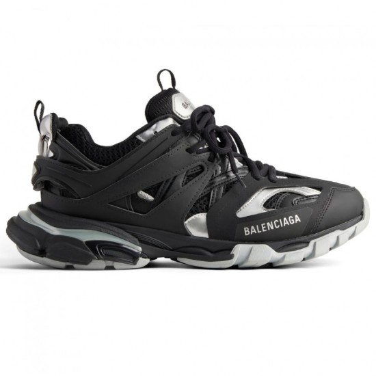  Track Sneaker Black Silver