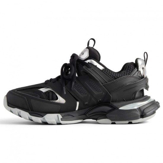  Track Sneaker Black Silver