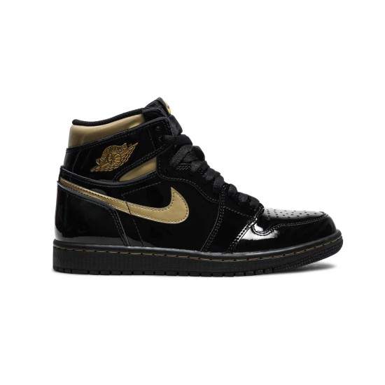 Jordan 1 High Black Metallic Gold