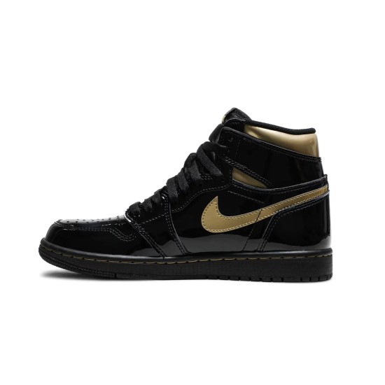Jordan 1 High Black Metallic Gold