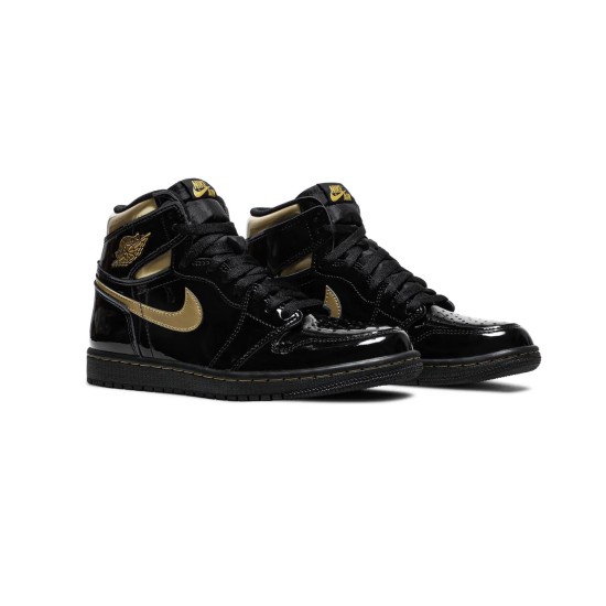 Jordan 1 High Black Metallic Gold