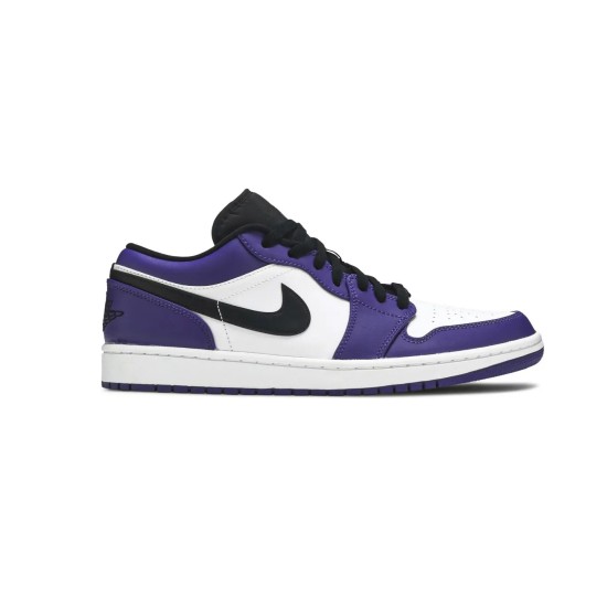 Jordan 1 Low Court Purple White