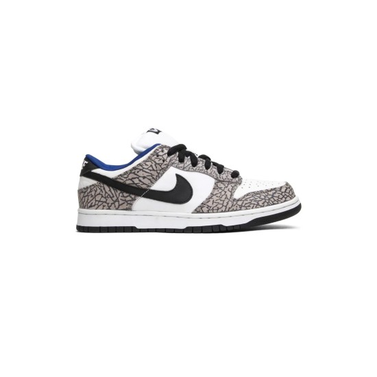 Supreme x SB Dunk Low White Cement