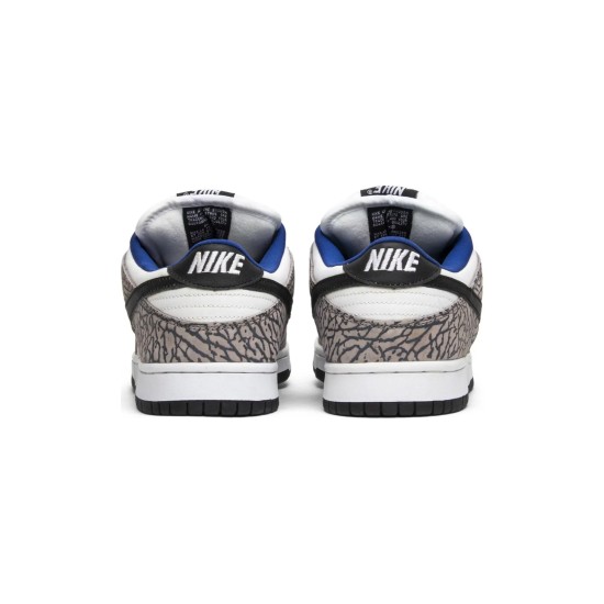 Supreme x SB Dunk Low White Cement