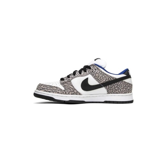 Supreme x SB Dunk Low White Cement